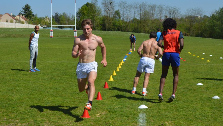 L'équipe de France de rugby à VII a travaillé le sprint avec un entraîneur de l’Insep