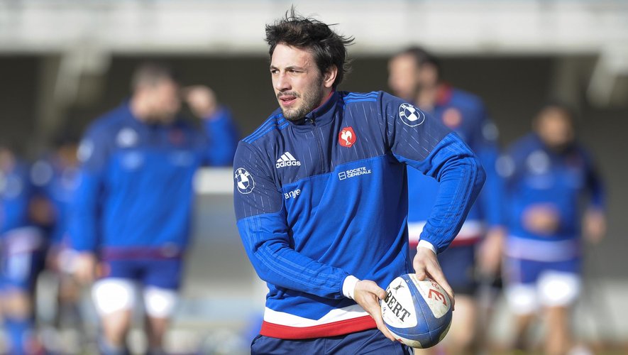 Rémi Lamerat (XV de France) à l'entrainement à Marcoussis - 24 février 2015