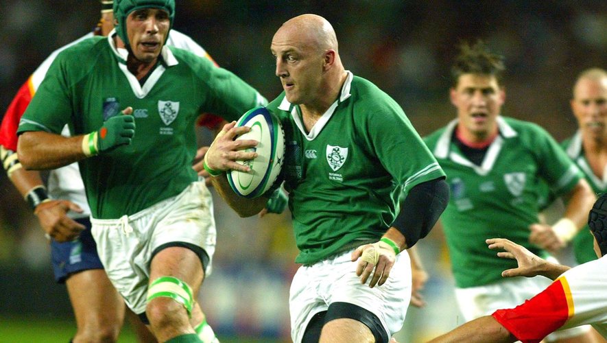 Keith Wood (Irlande) face à la Namibie - Coupe du monde 2003