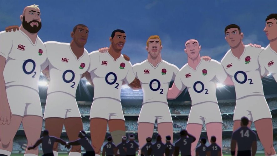Le cartoon qui demande au public de supporter l'équipe anglaise