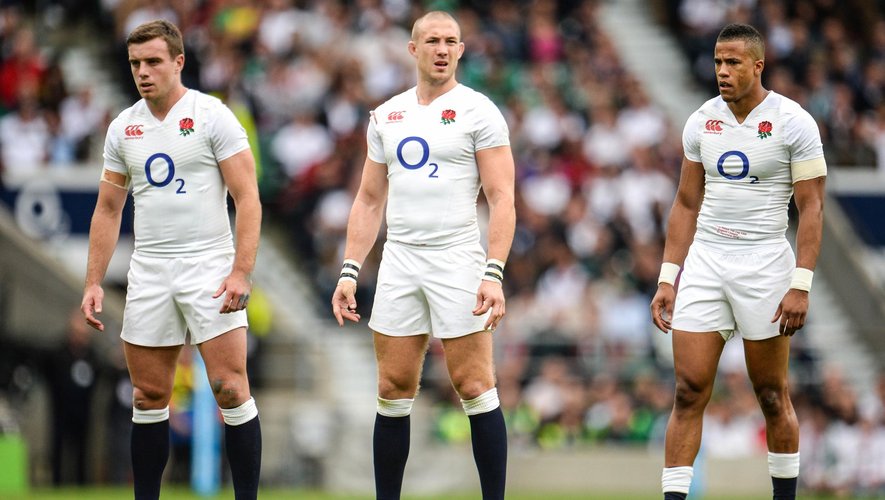 George Ford, Mike Brown et Anthony Watson - Angleterre, septembre 2015