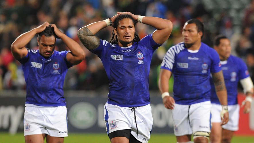Alesana Tuilagi (Samoa) déçu après la défaite face à l'Afrique du Sud - 2011