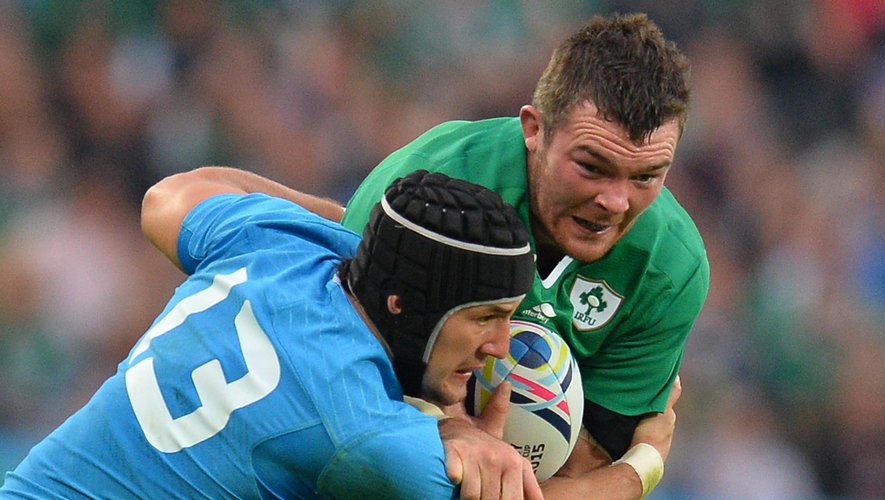 Peter O'Mahony (Irlande) face à l'Italie - 4 octobre 2015