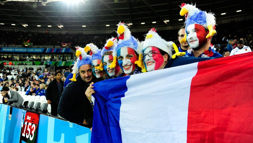 Des supporters français lors de France-Roumanie