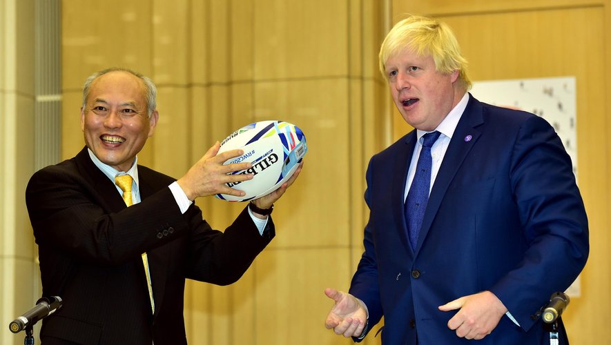 Yoichi Masuzoe (gouverneur de Tokyo) et Boris Johnson (maire de Londres)