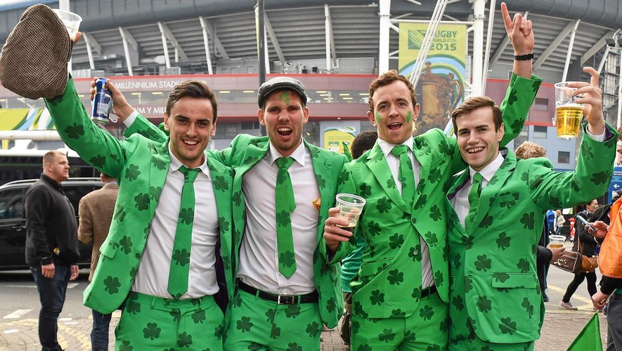 Supporters irlandais - Irlande-France - 11 ocotbre 2015