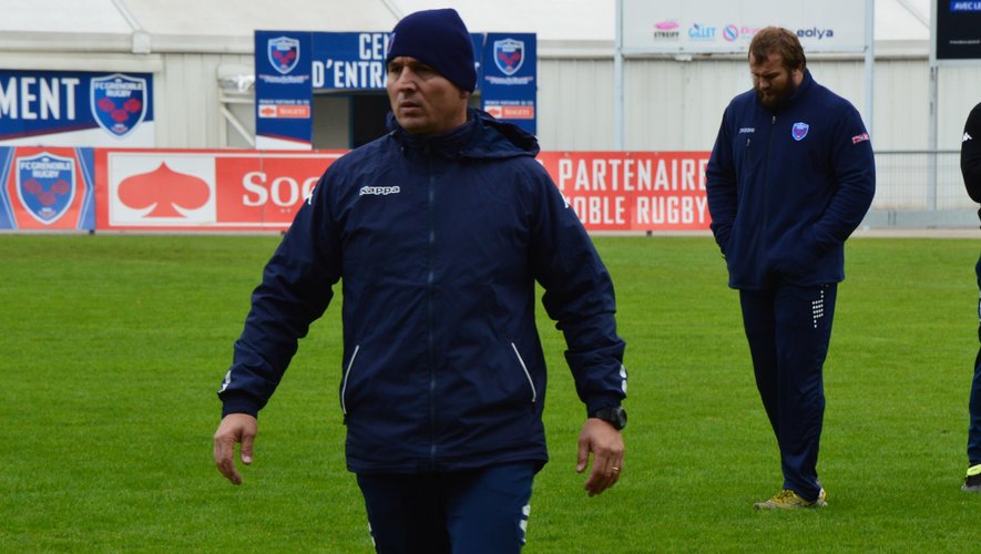 Sylvain Begon, entraîneur des avants de Grenoble - 20 octobre 2015 (Laurent Genin)
