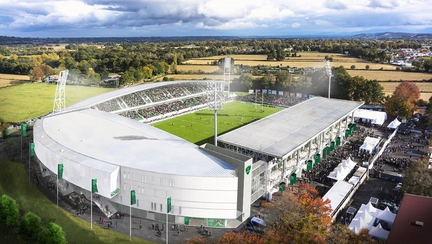 Maquette du futur nouveau stade de Pau