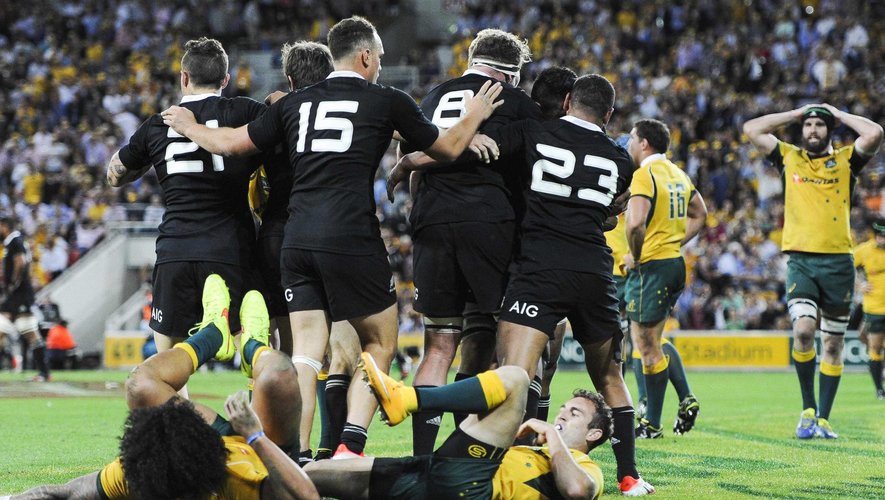La joie de la Nouvelle-Zélande après sa victoire face à l'Australie - le 18 octobre 2014