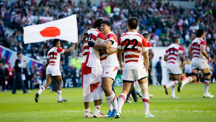 Le Japon après sa victoire face à l'Afrique du Sud - 19 septembre 2015