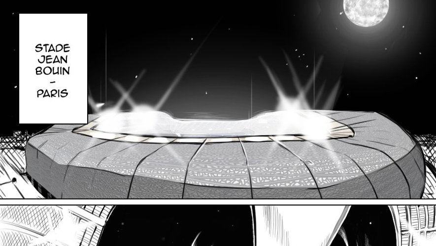 Une des plances du premier chapitre du manga "Offload" - Crédit: Stade français
