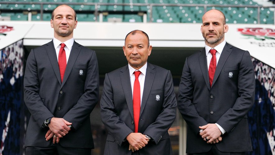 Le nouveau staff de l'Angleterre: Borthwick, Jones et Gustard