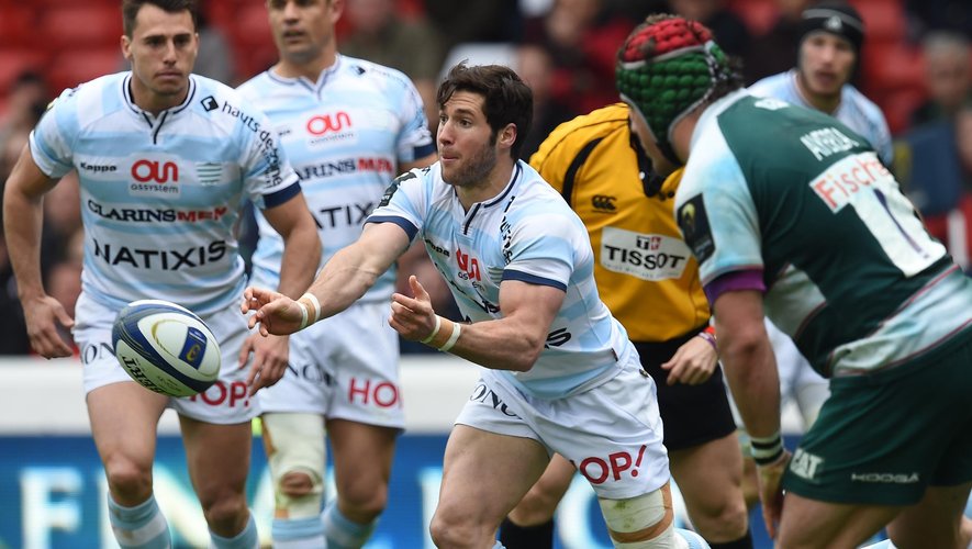 Maxime Machenaud (Racing 92) face à Leicester - 24 avril 2016