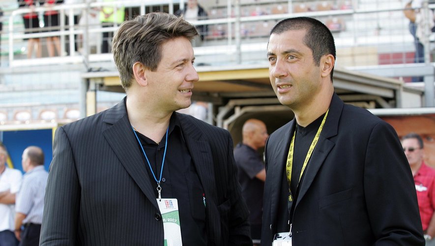 Mourad Boudjellal et Stéphane Lelièvre en 2006
