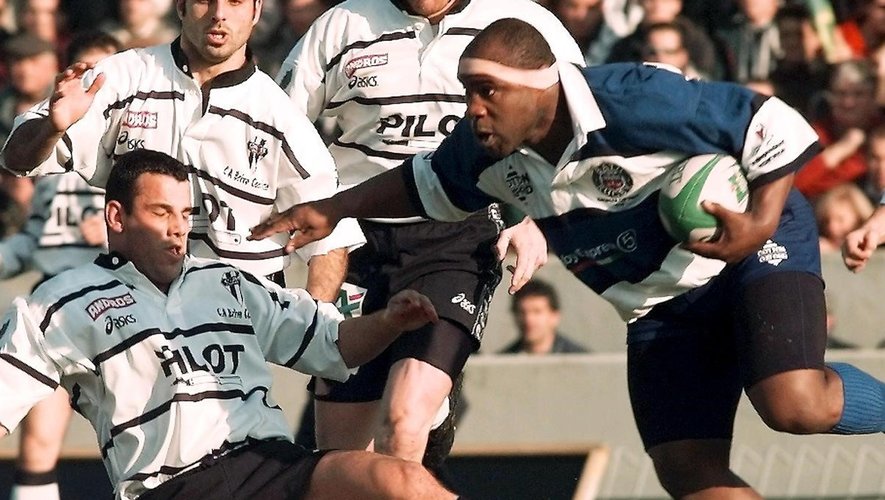 Victor Ubogu (Bath) face à Christophe Lamaison (Brive) en 1998
