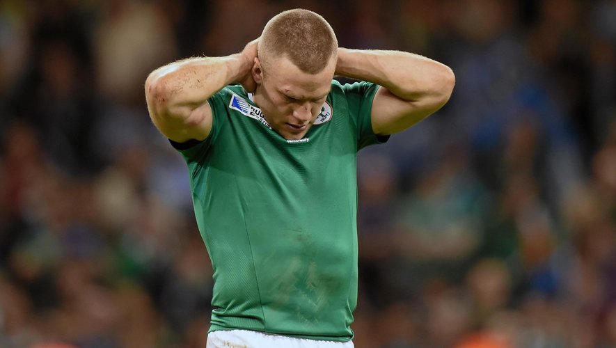 La déception de l'ouvreur irlandais Ian Madigan - Irlande-Argentine - 18 octobre 2015
