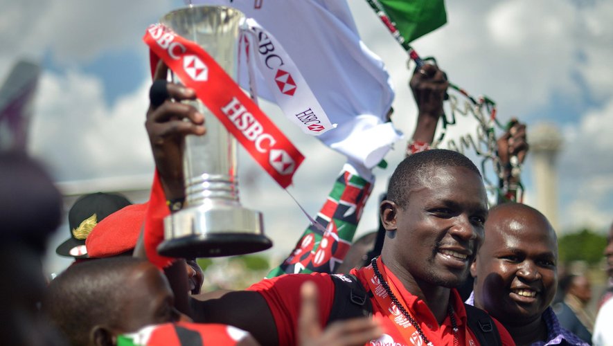 Andrew Amonde et le Kenya accueilli en héros après la victoire à Singapour en avril dernier