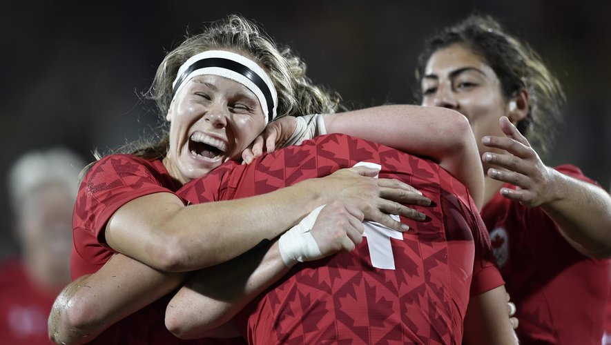Le Canada a décroché la médaille de bronze en rugby féminin aux JO de Rio - août 2016