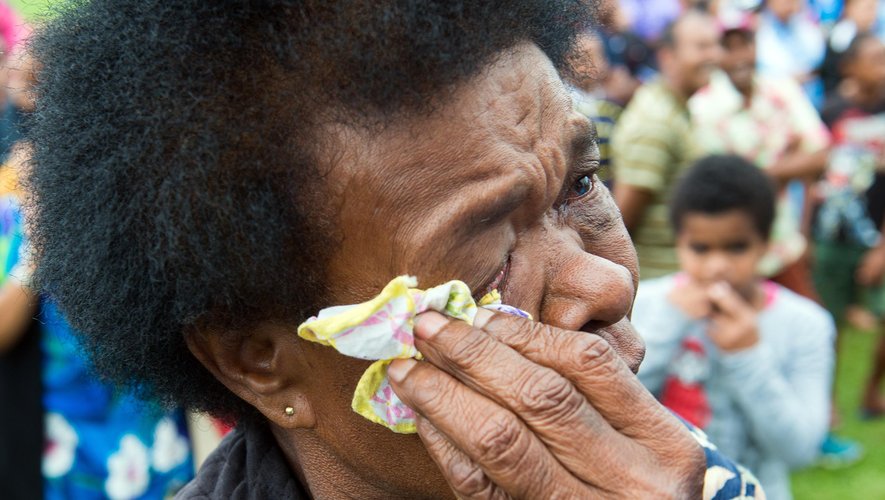 Un supporter fidjien en larmes - 11 août 2016