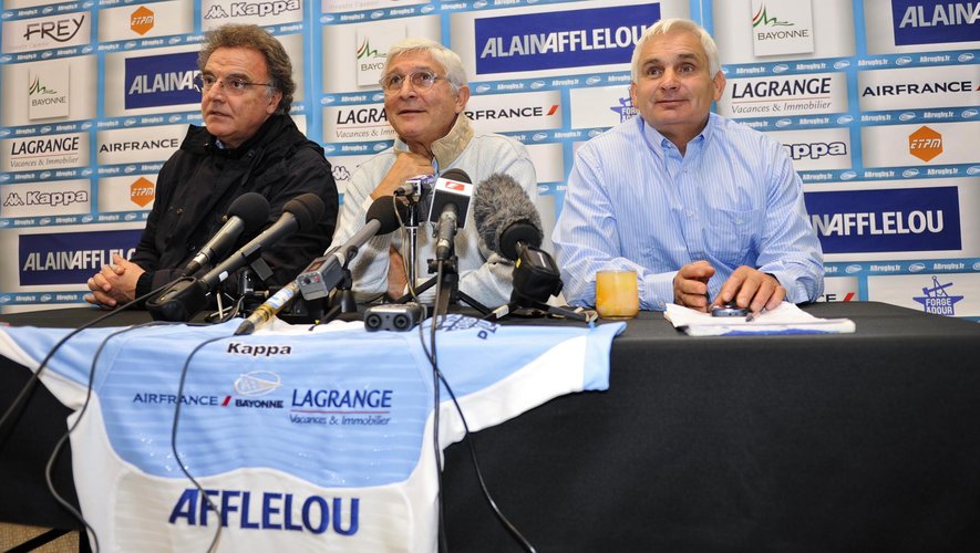 Michel Cacouault, au côté de Jean-Pierre Élissalde et Alain Afflelou