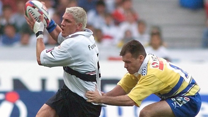 Didier Lacroix avec Toulouse lors de la finale du championnat de France 1999