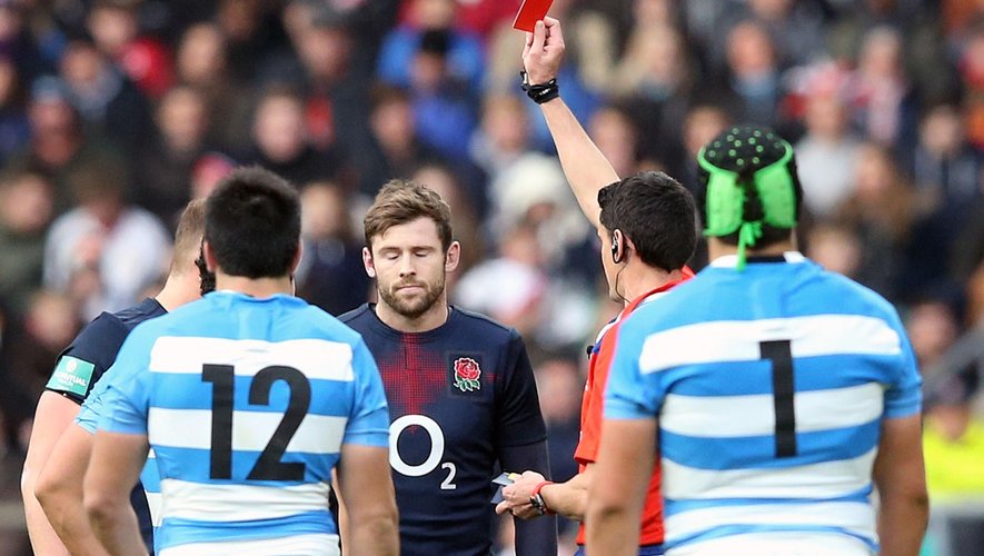 Elliot Daly (Angleterre) exclu face à l'Argentine - 26 novembre 2016