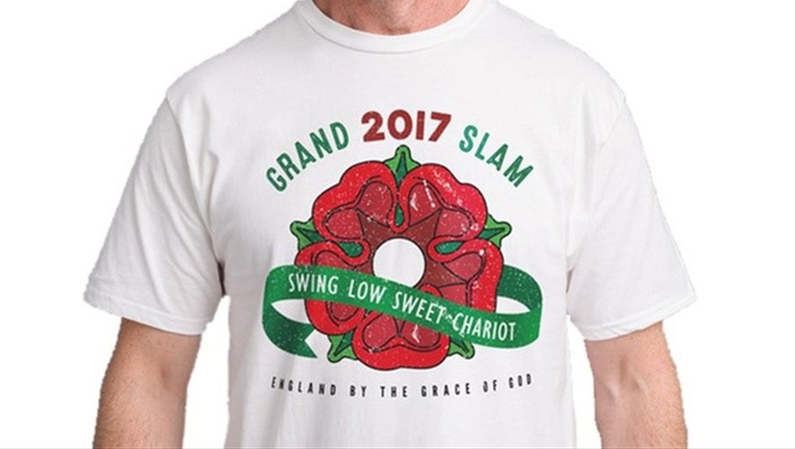 Le t-shirt Grand Chelem 2017 de l'Angleterre - Crédit : Groupon