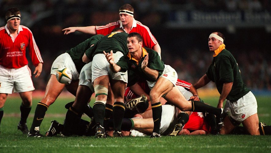 Joost Van der Westhuizen (Afrique du Sud) face aux Lions britanniques - 1997