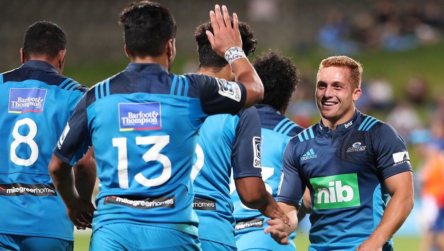 La joie des Auckland Blues - Super Rugby