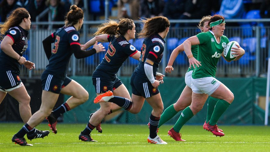Lindsay Peat (Irlande) contre l'équipe de France - 26 février 2017