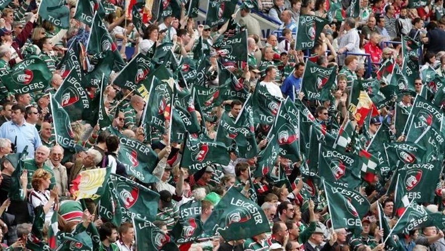 Supporters des Leicester Tigers