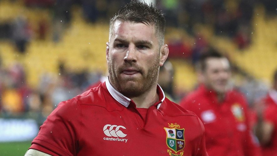 : Sean O'Brien of the Lions walks off the pitch after their victory during the match between the New Zealand All Blacks and the British & Irish Lions at Westpac Stadium on July 1, 2017 in Wellington, New Zealand