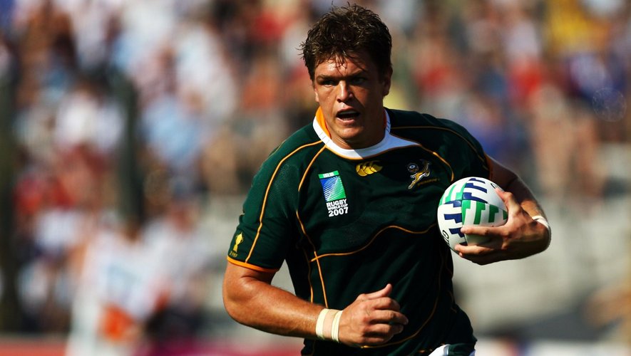 Juan Smith (Afrique du Sud) lors de la Coupe du monde 2007