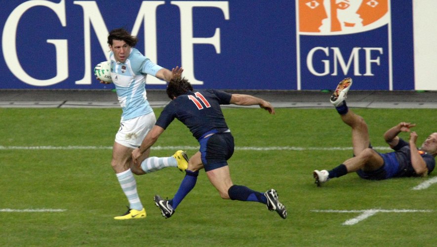 Ignacio Corleto lors du match d'ouverture de la Coupe du monde 2007 de rugby (France / Argentine