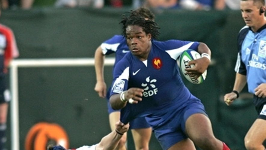 Mathieu Bastareaud lors de la coupe du Monde de rugby -19 ans, en 2006