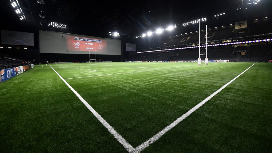La U Arena dans sa configuration rugby avant France-Japon, le 23 novembre 2017.
