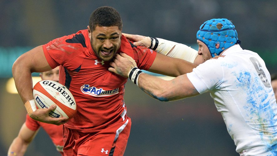 Taulupe Faletau (Galles) face à James Haskell (Angleterre) - 2015