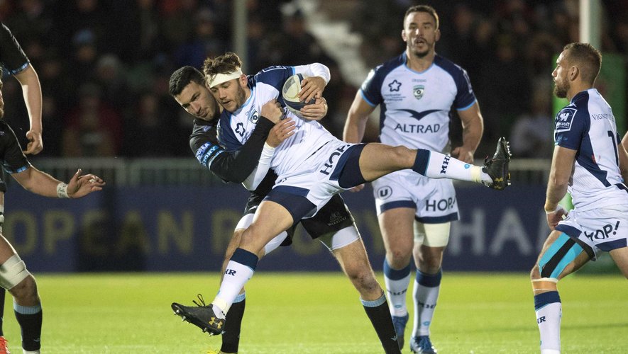 Leonardo Sarto  (Glasgow Warriors) & Benoit Paillaugue (Montpellier Hérault Rugby)