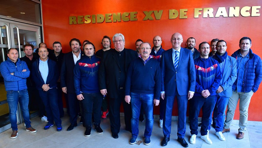 Nouveau staff de l'équipe du XV de France (Brunel, Laporte, Goze)