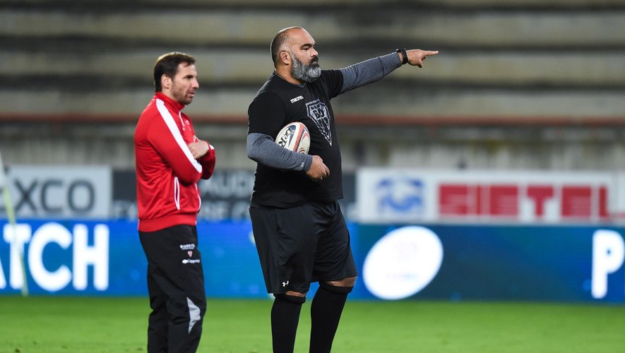 Gonzalo Quesada coach et Simon Raiwalui coach - Biarritz