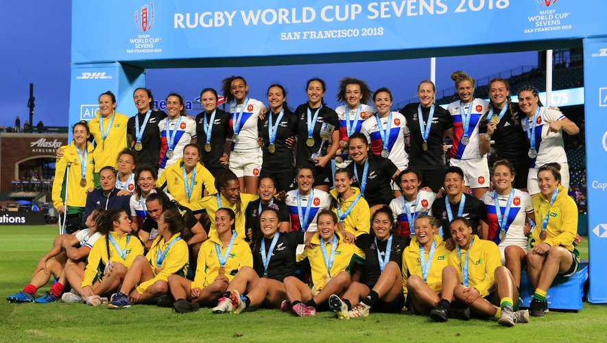 Rugby à 7 - Le podium de cette Coupe du monde féminine