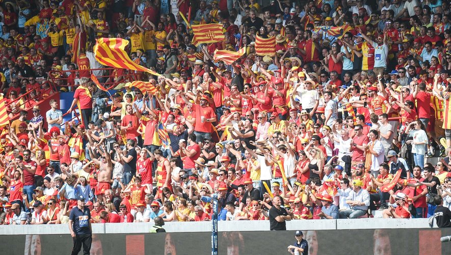 Supporters USAP face à Grenoble