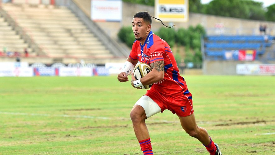 Romeo Ballu of Beziers during Pro D2 match between Beziers and Massy