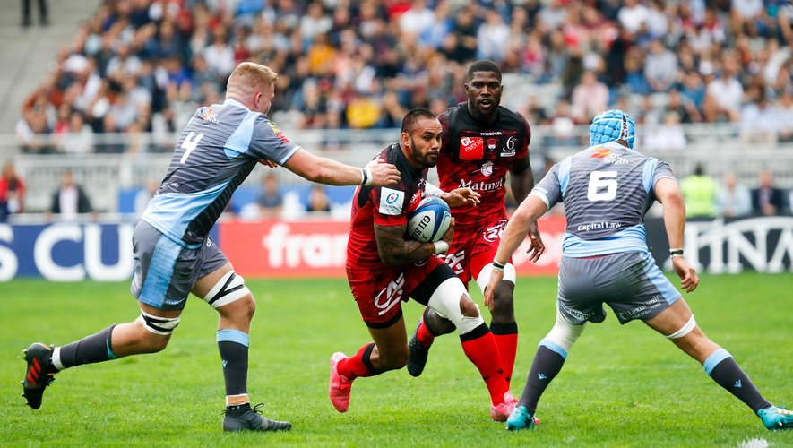 Champions Cup - Charlie Ngatai (Lyon) contre Olly Robinson (Cardiff)