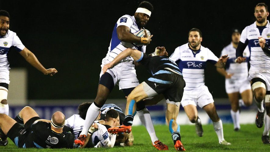 osaia Raisuqe of Nevers during the Pro D2 match between Massy