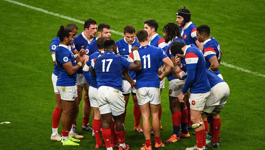 XV de France - Les Bleus après le match contre l'Afrique du Sud