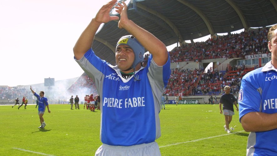 Norm Berryman (Castres) au Stade de la Méditerranée en 2002 contre le Munster