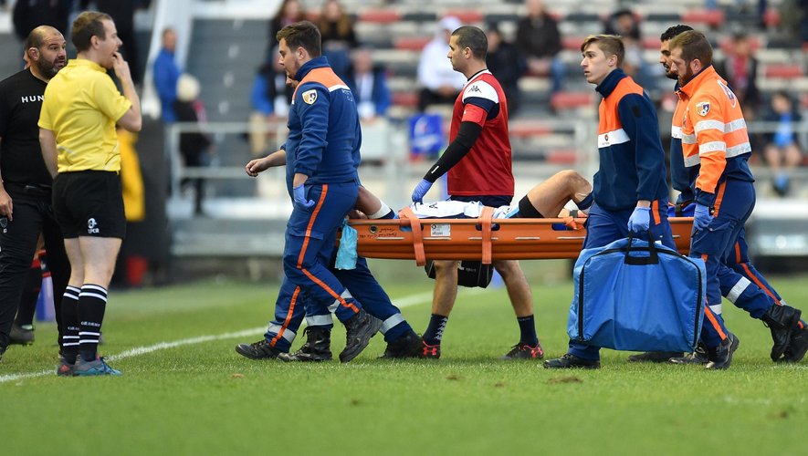 Champions Cup - Johan Goosen sort sur blessure lors du match entre Toulon et Montpellier
