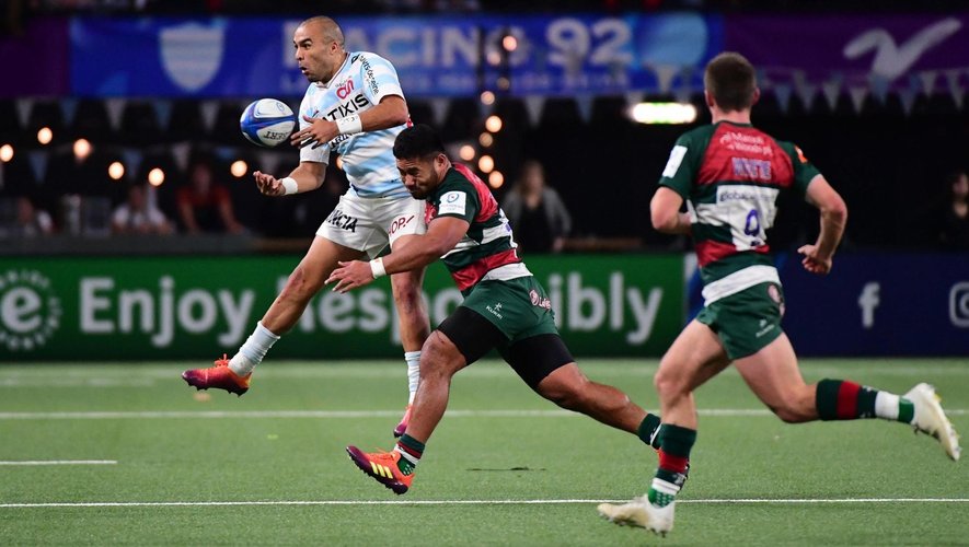 Champions Cup - Simon Zebo (Racing 92) contre les Leicester Tigers