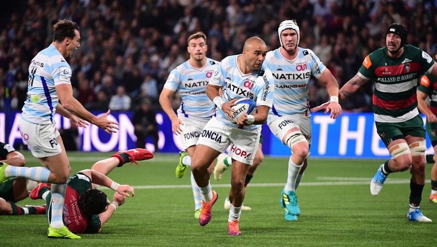 Champions Cup - Simon Zebo  (Racing 92) contre Leicester
